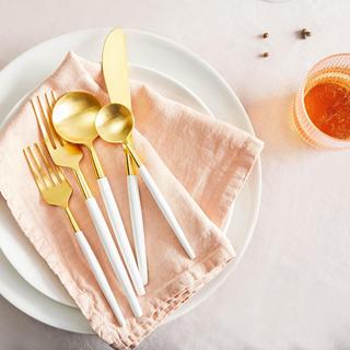 Gold Deco 5-Piece Flatware Set, Service for 1 - donotuse