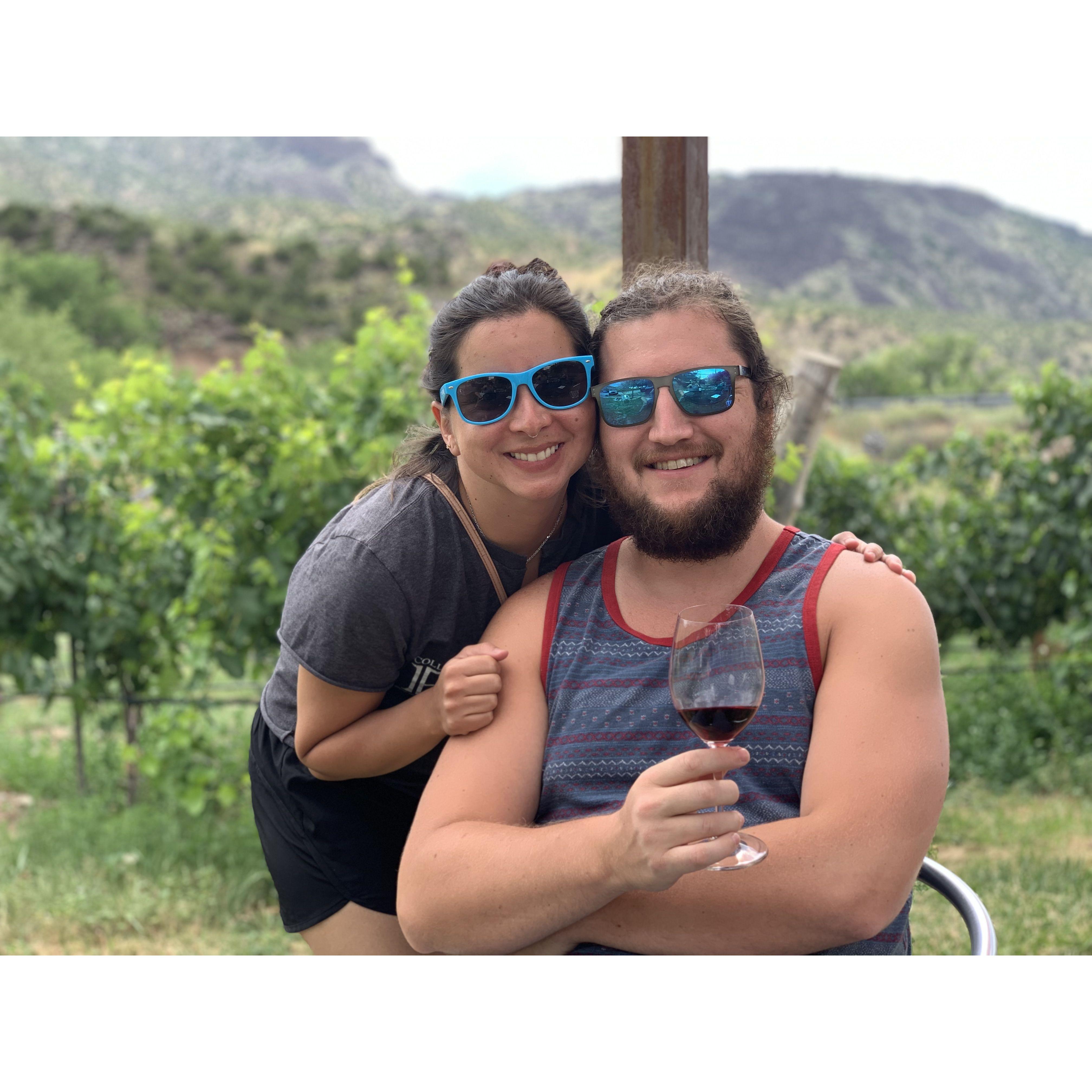 Taos wine tasting