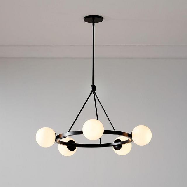 Hayes 5 Lights Chandelier, Dark Bronze