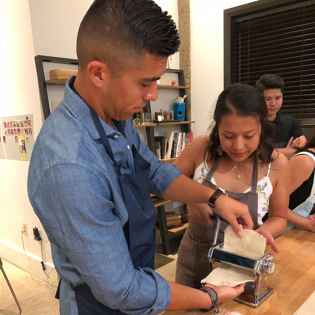 pablo surprises erin with a ramen making class for her birthday - oct 2019