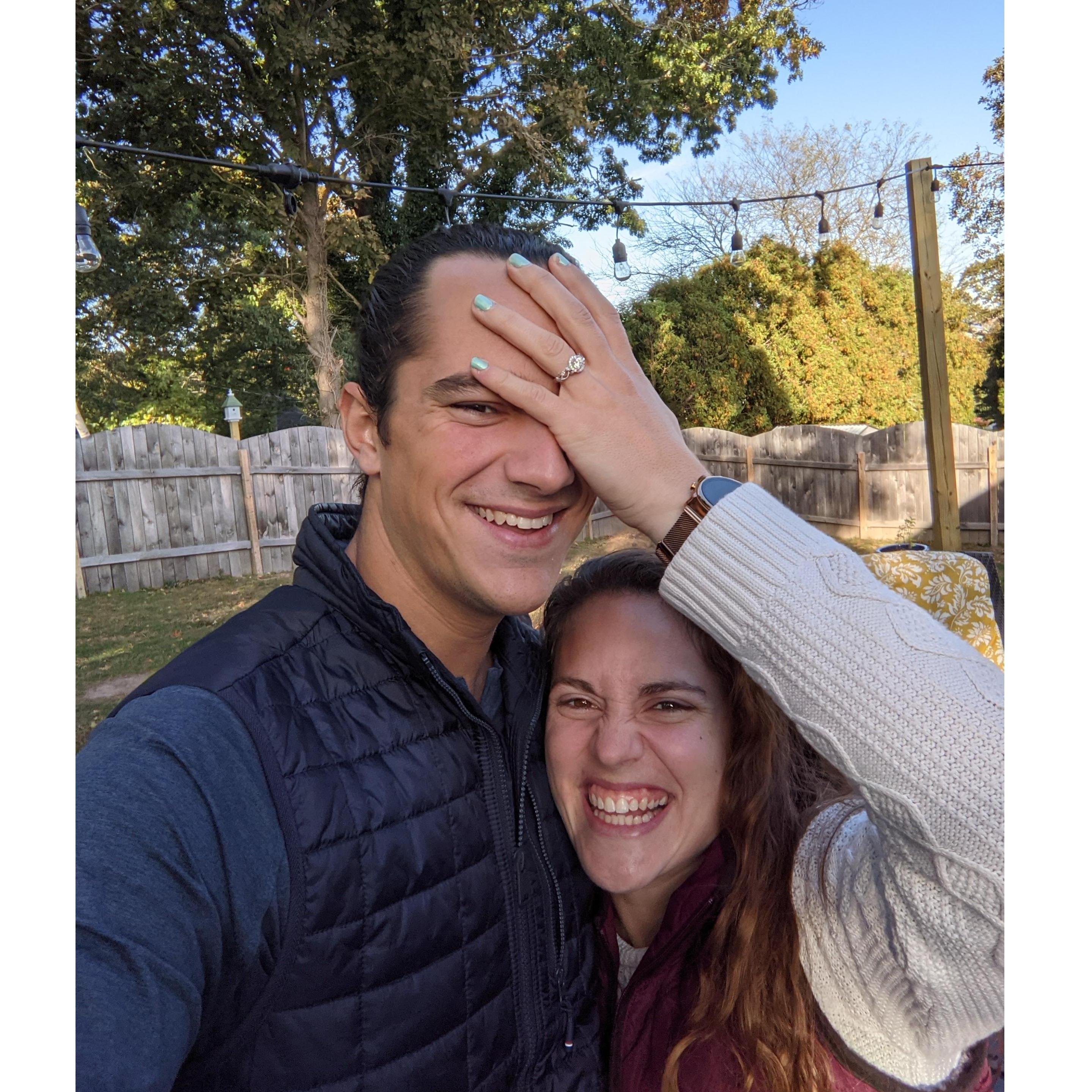A few days after he proposed