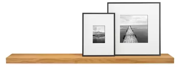 Solid wood floating wall shelf - 48"