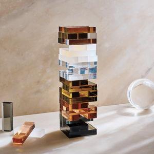 CB2 Acrylic Tumbling Tower Game
