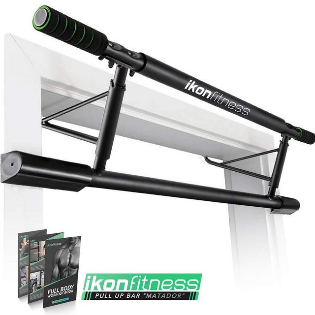 Ikonfitness Pull Up Bar with Smart Larger Hooks Technology - USA Original Patent, USA Designed, USA Shipped, USA Warranty