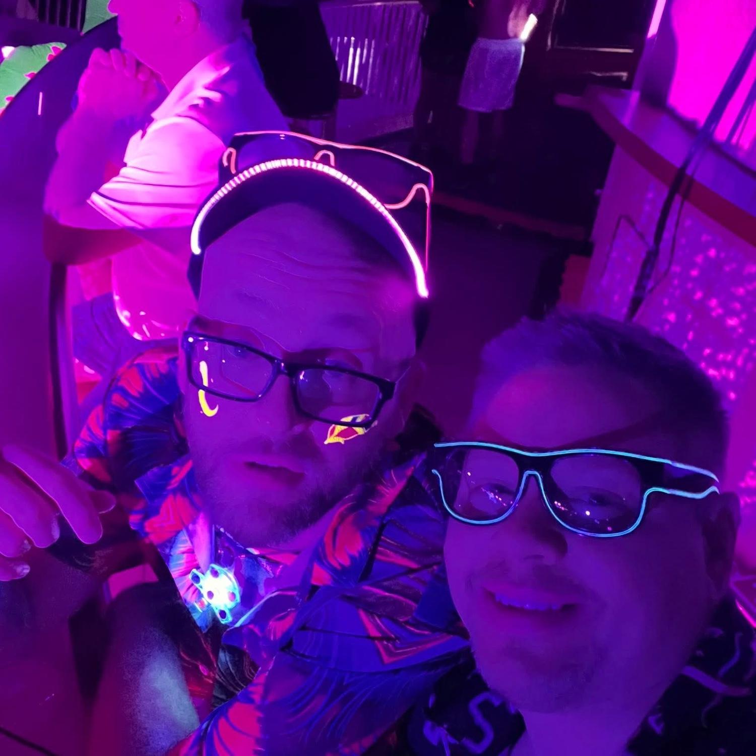 Glow Night on the boat