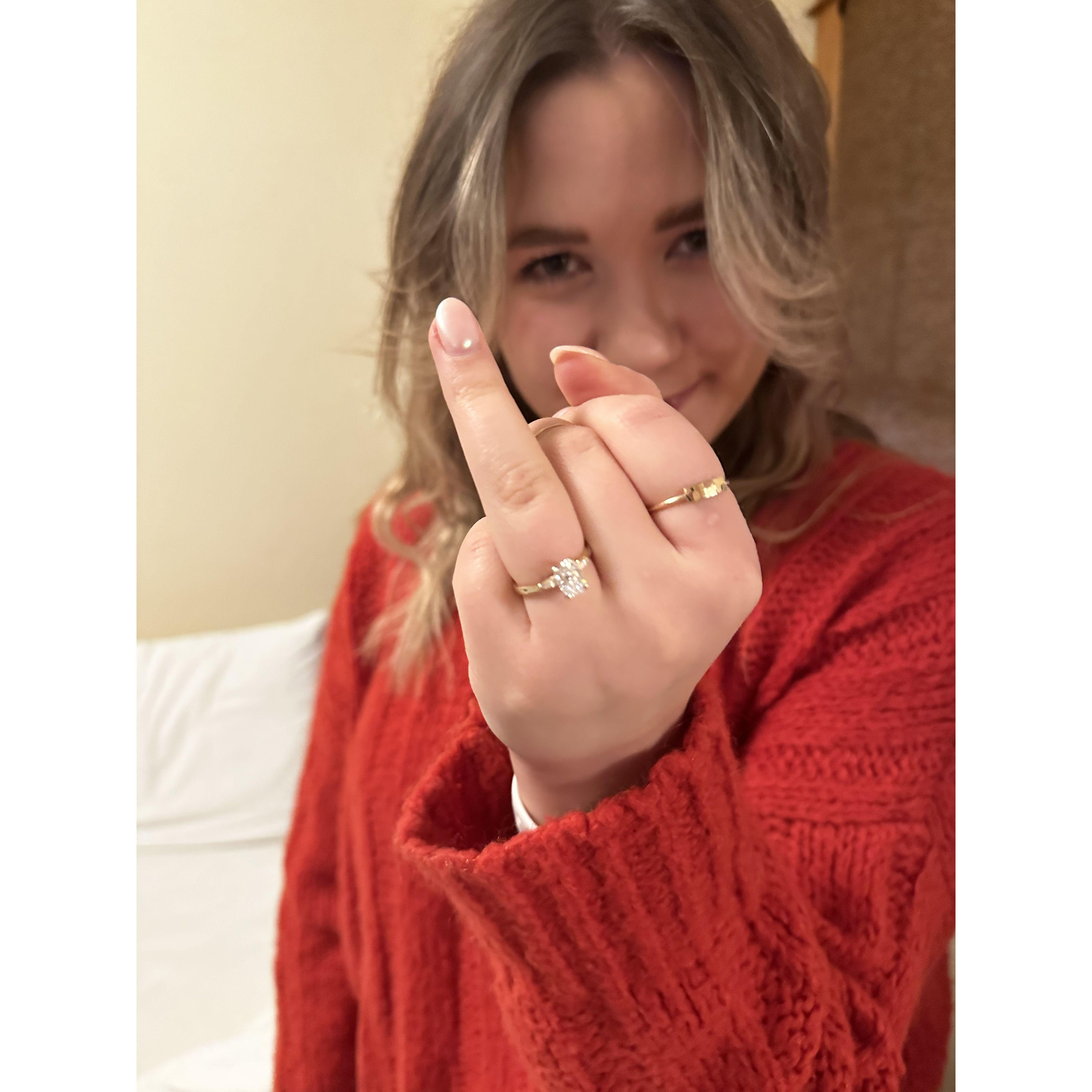 Right after we got engaged