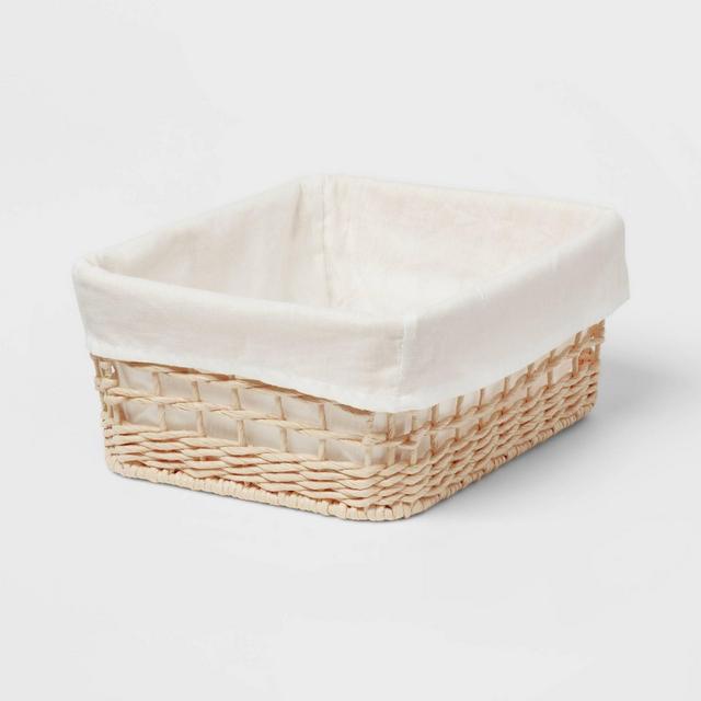 M Tapered Woven Basket with Liner - Brightroom™