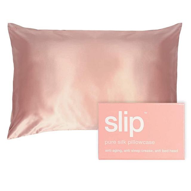 Slip Silk King Pillowcase, Pink (20" x 36") - 100% Pure 22 Momme Mulberry Silk Pillowcase - Silk Pillowcase for Skin and Health Benefits