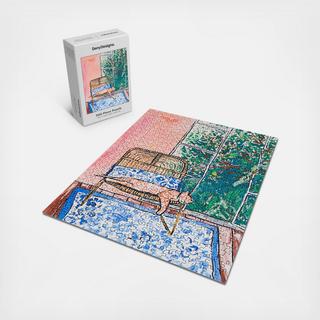 Lara Lee Meintjes Napping Ginger Cat in Pink Jungle Garden Room, 500 Piece Puzzle