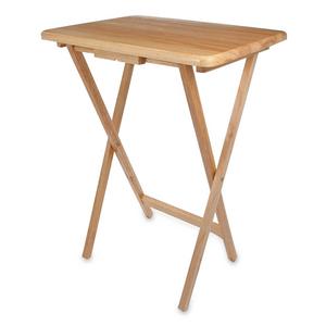 Solid Wood Folding Snack Table in Beechwood