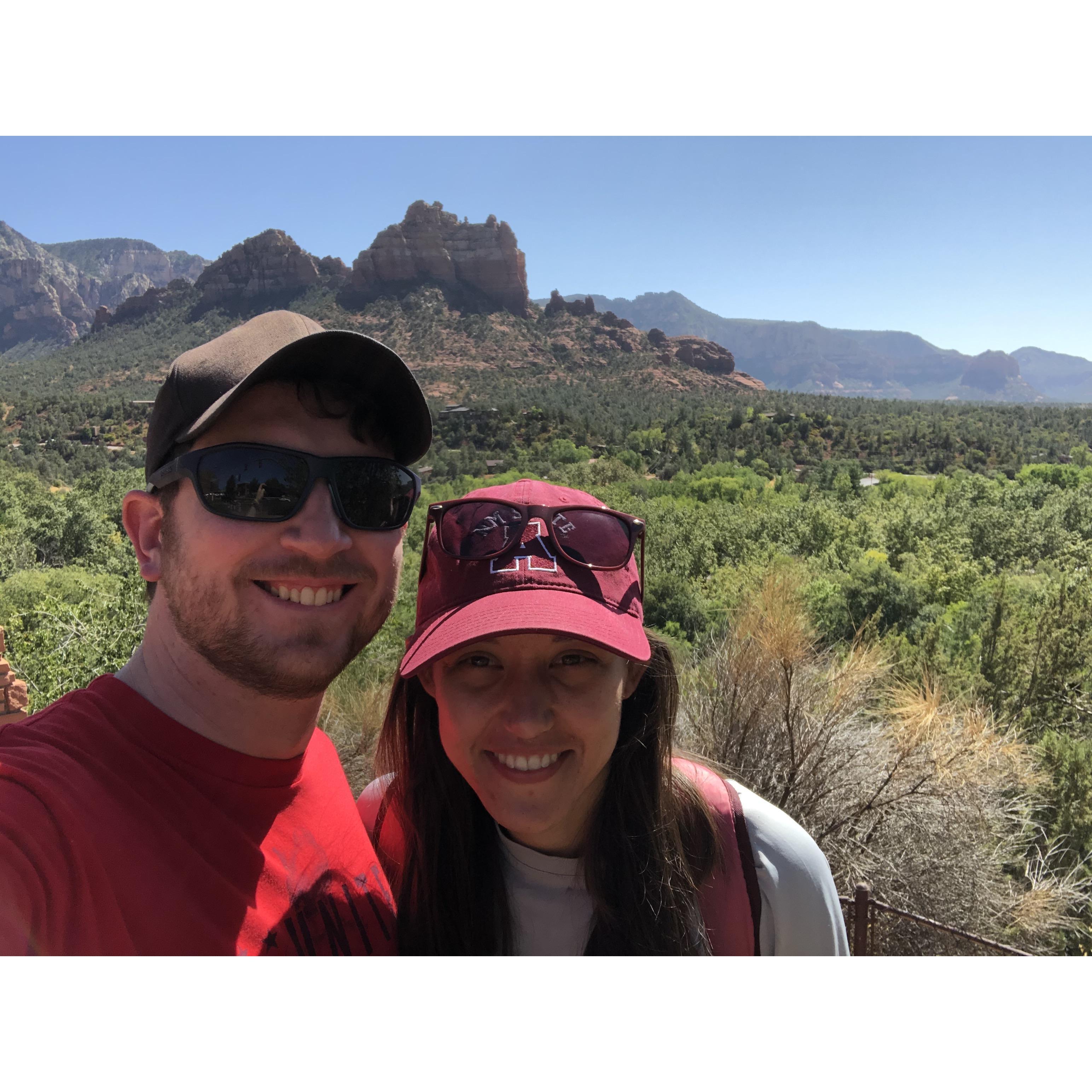 Exploring Sedona. Celebrating our first date anniversary.