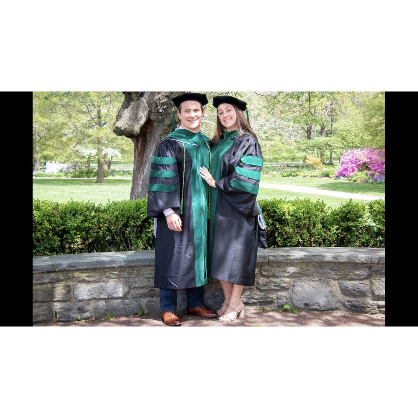Med school graduation photos at Fairmount Park