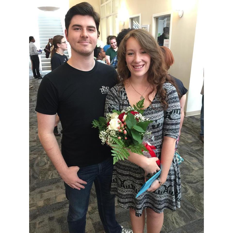 Brad supporting Laurianna at her Directing Debut