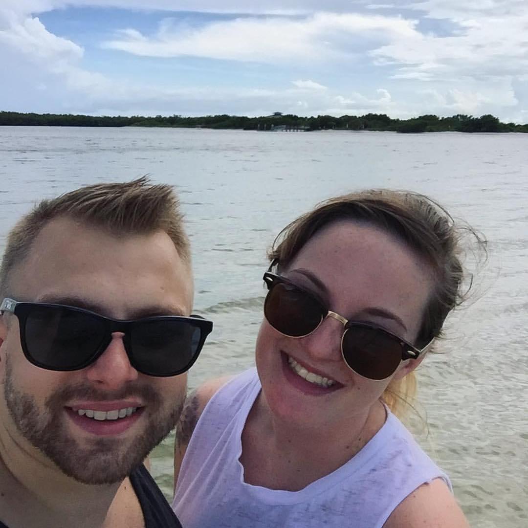 Our first photo together! Taken at Dog Beach in Bonita Springs, FL. 