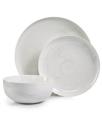 Modern Marble  12-Pc. Dinnerware Set, Service for 4, Created for Macy's