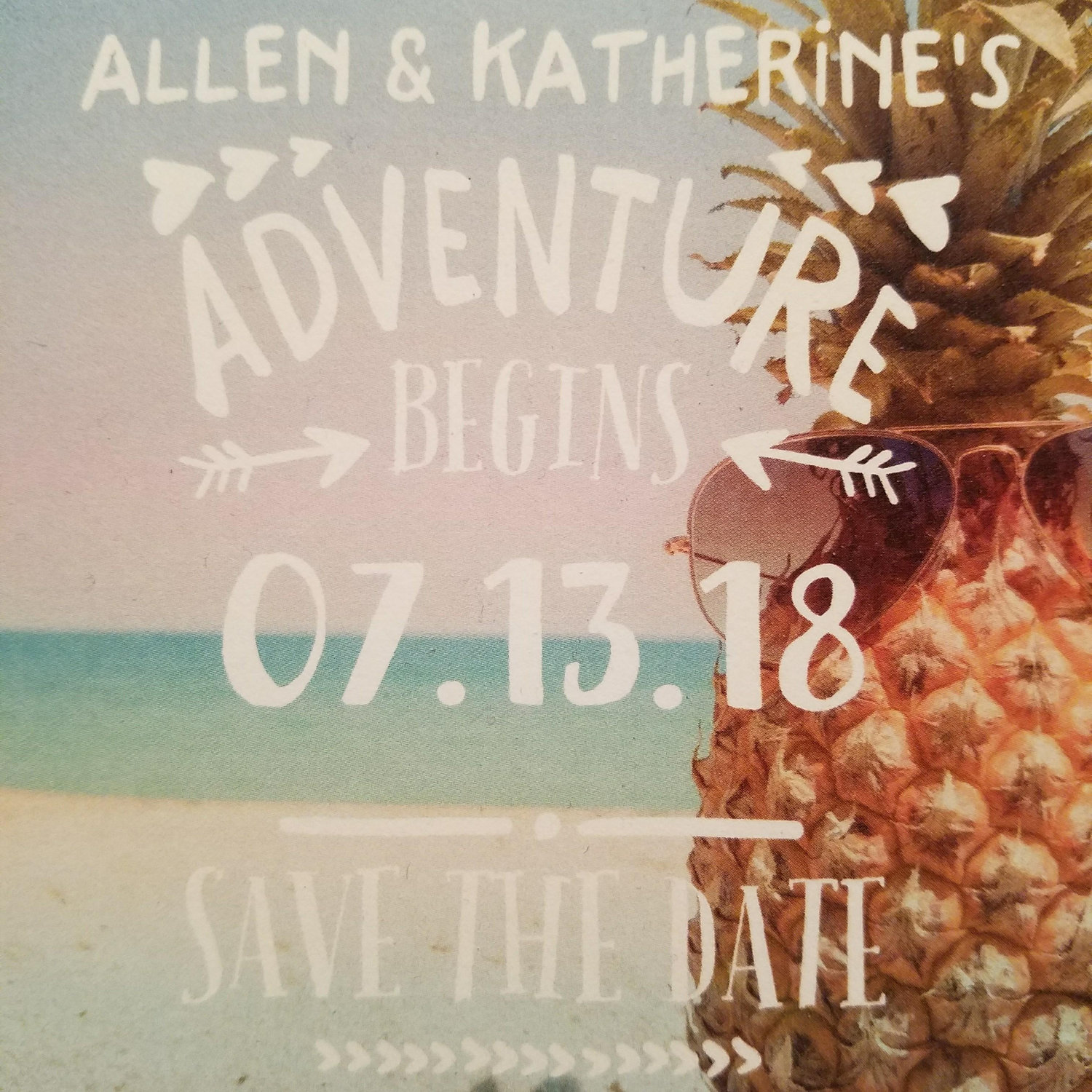 These are our announcements! If you received this from us, we are sad to say we won't see you at the wedding. But we can't wait to see you at the Meadowbrook Country Club reception!