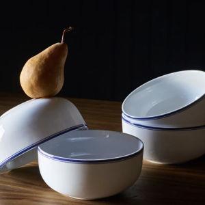 Dansk Christianshavn Porcelain Dinnerware & Serveware All Purpose Bowl, Set of 4 | Food52