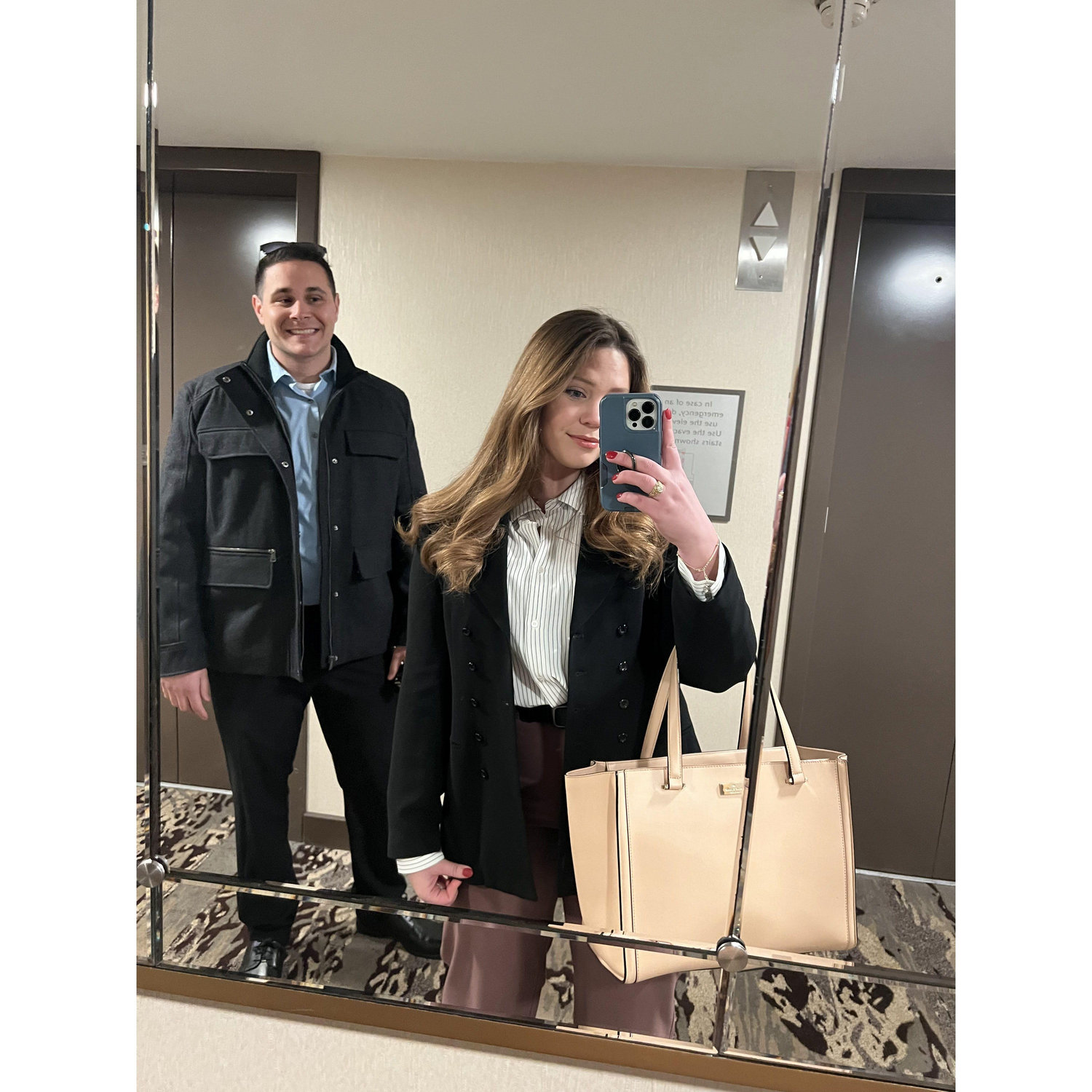 1/29/24 | Being co workers has it perks! We traveled back to Jersey for SKO where we were able to extend our trip and visit CJ's family. Only a few work people knew we were dating at this point!