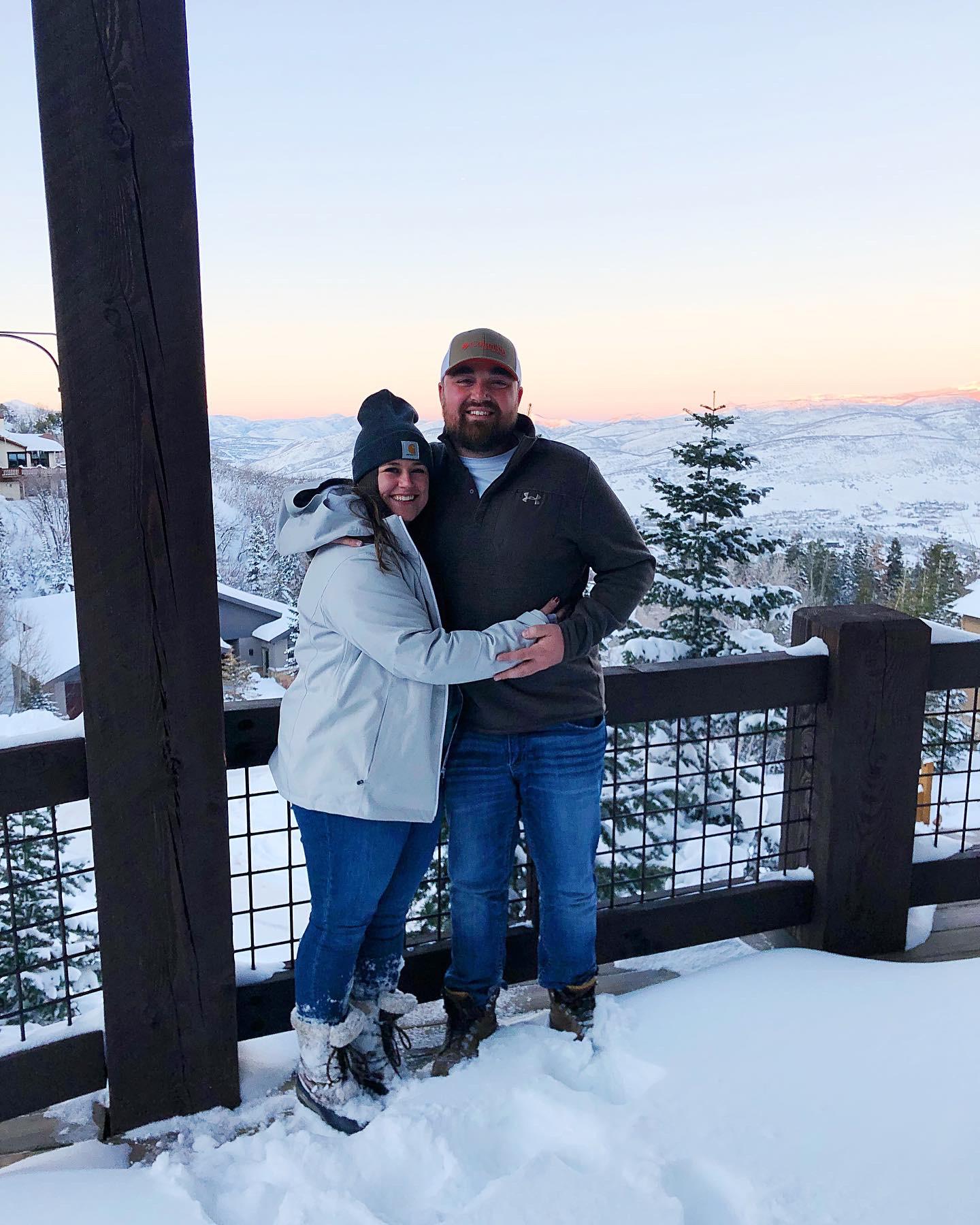 8 months to the day prior to Chris proposing in the exact same spot!