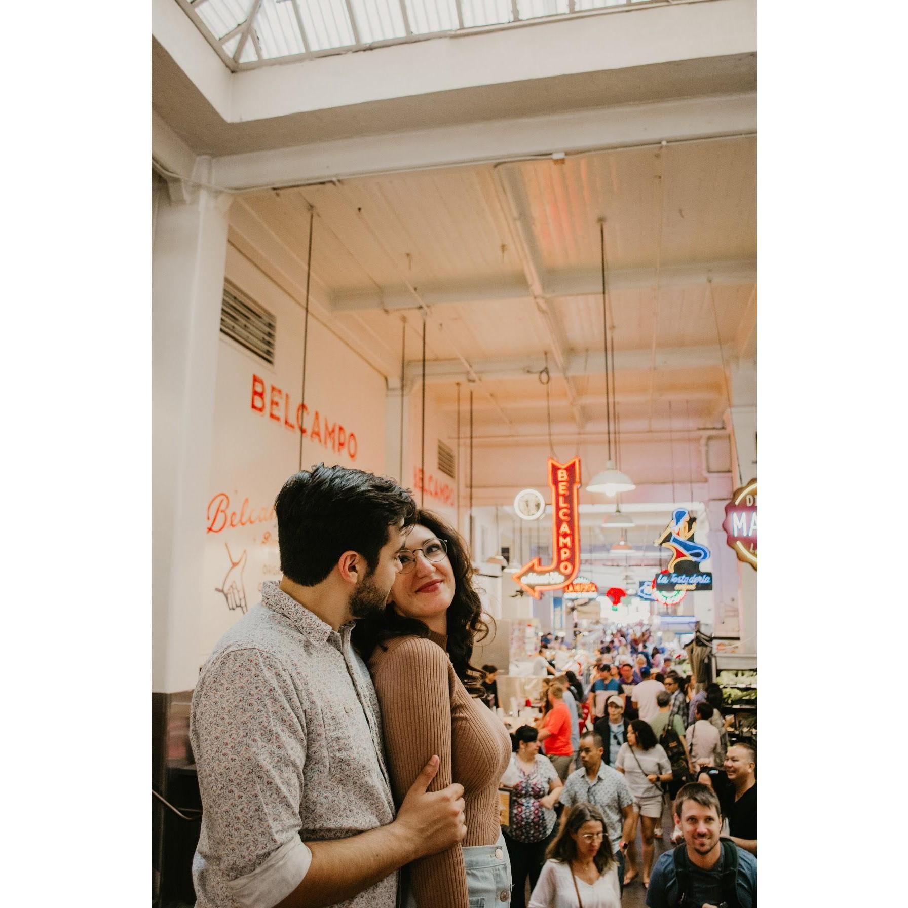 engagement photoshoot, grand central market