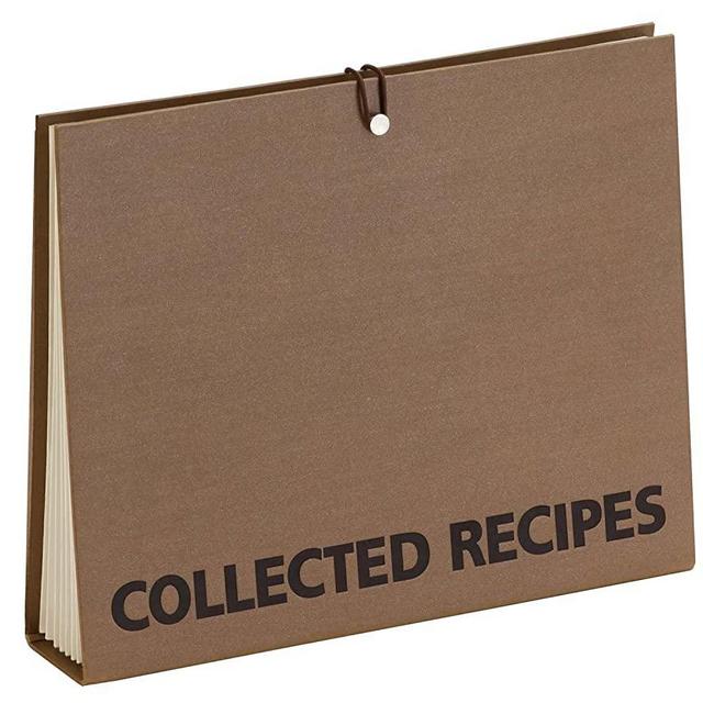 Meadowsweet Kitchens Accordion File Recipe Organizer - Brown