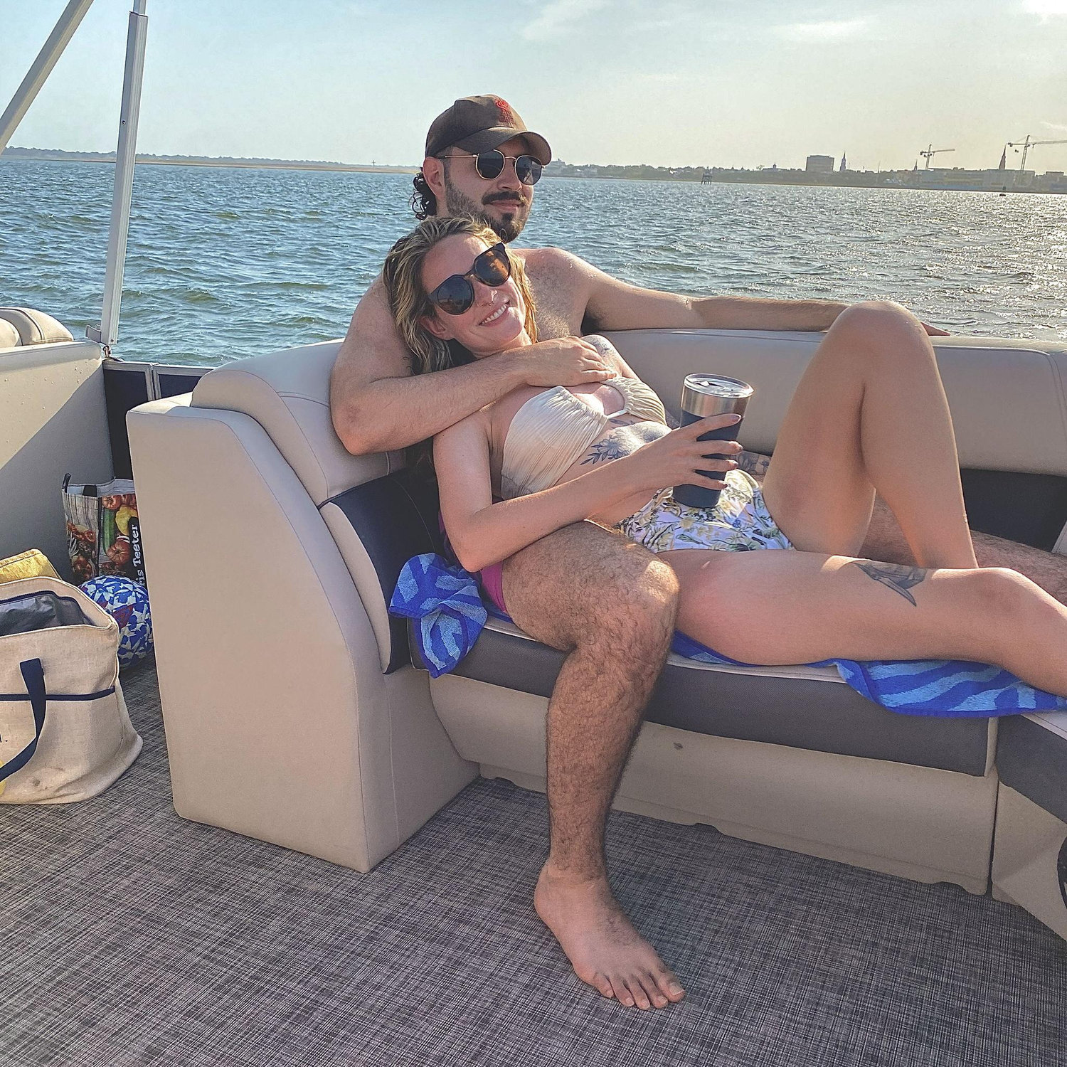 Spending time on the boat in Charleston is one of our happy places