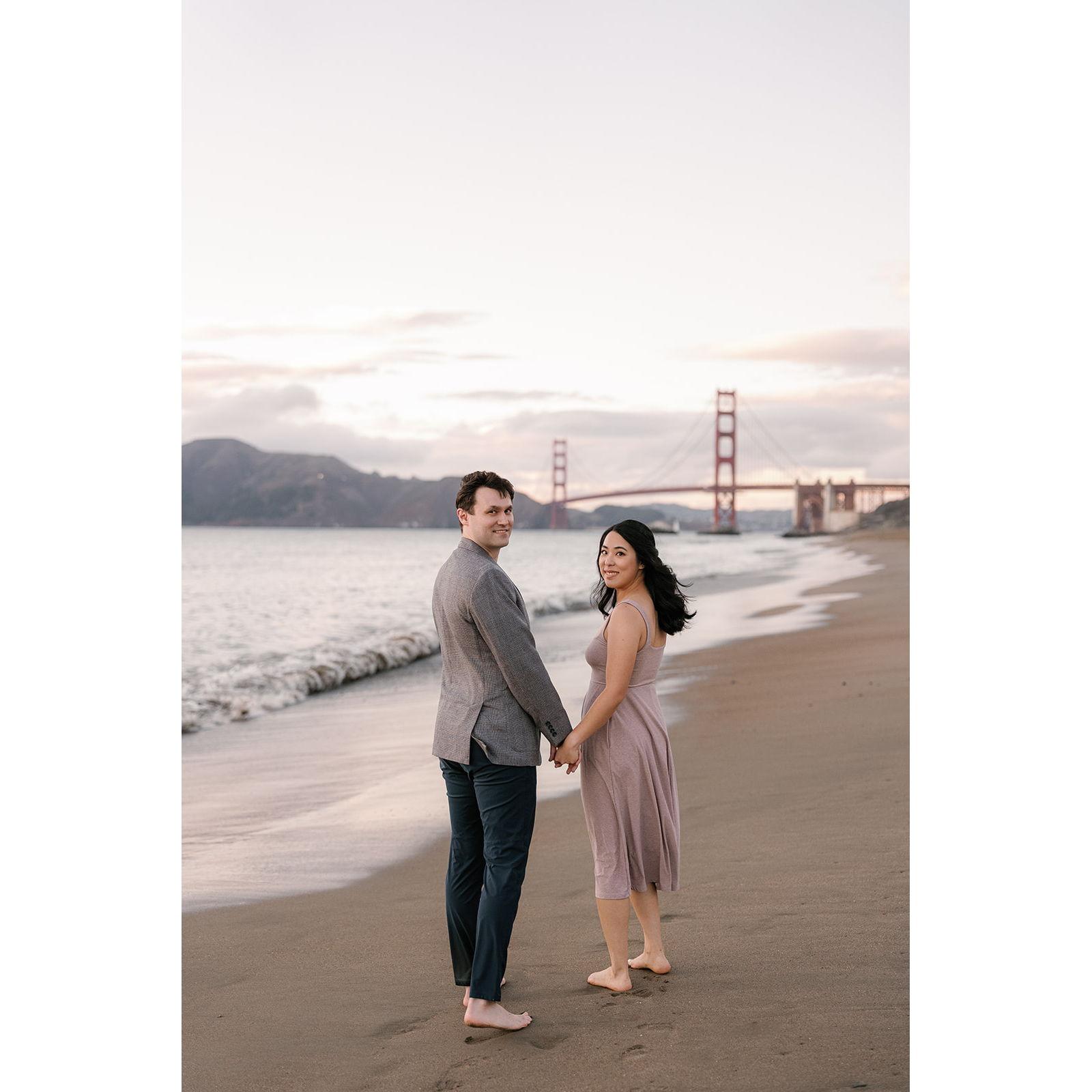 At Baker Beach. Photo by Zha Zha Photography.