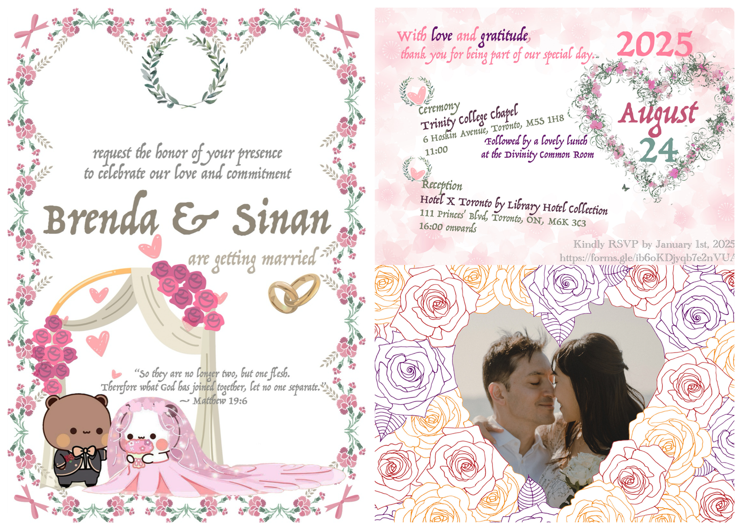 The Wedding Website of Brenda Yu and Sinan Can Imamoglu