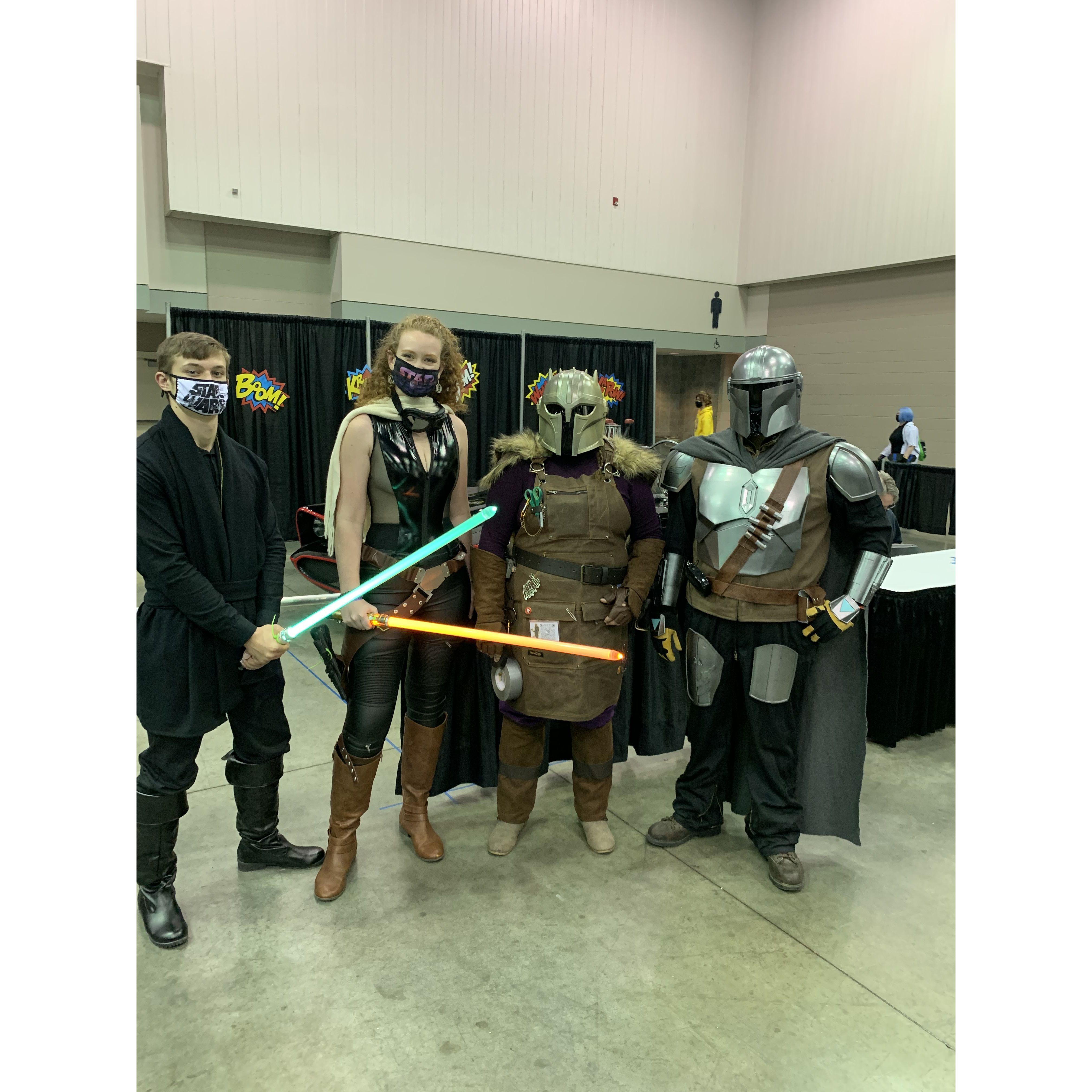 Our first couple cosplay at Comic Con! Luke and Mara Jade
