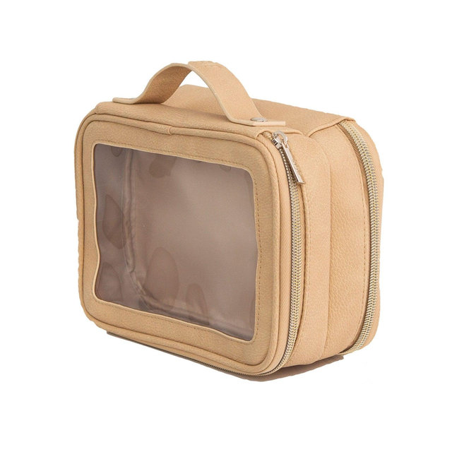 the on the go essential case in beige