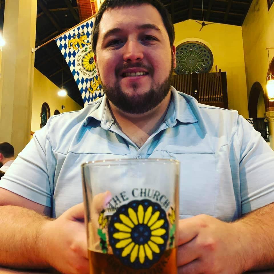 We went back to the same restaurant, Church Brew Works, for the anniversary of our first date.