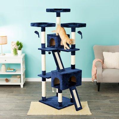 Frisco 72-in Faux Fur Cat Tree & Condo