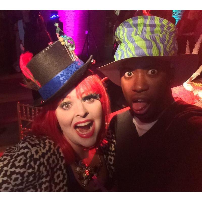 Mad hatter theme Color Invasion party, October 2014.
