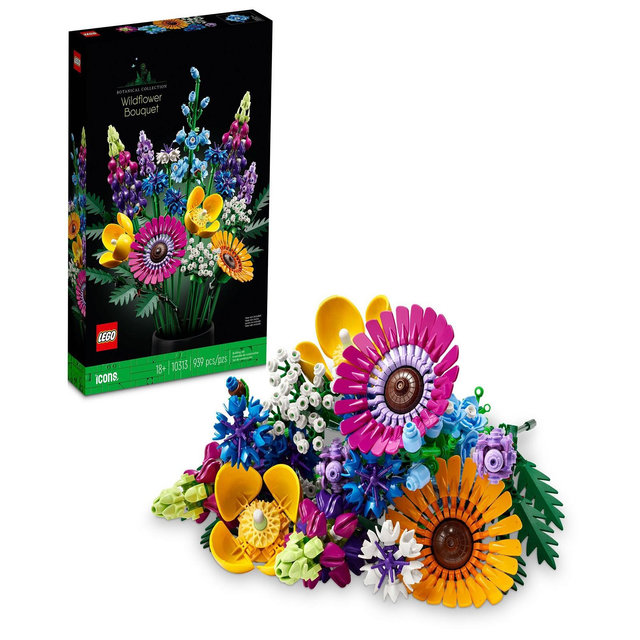 LEGO® Icons 10313 Wildflower Bouquet Adult Toy Floral Building Set