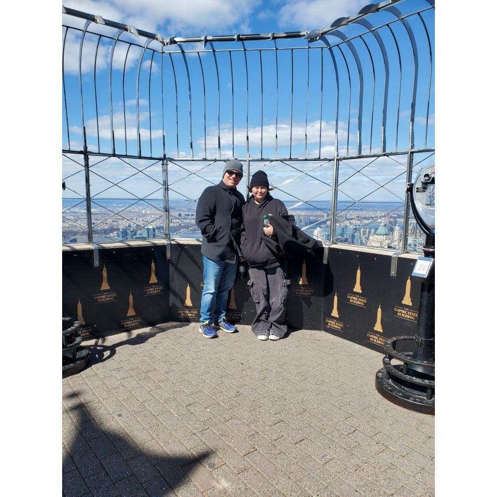 Alan and Ellie at the Empire State Building in NYC.