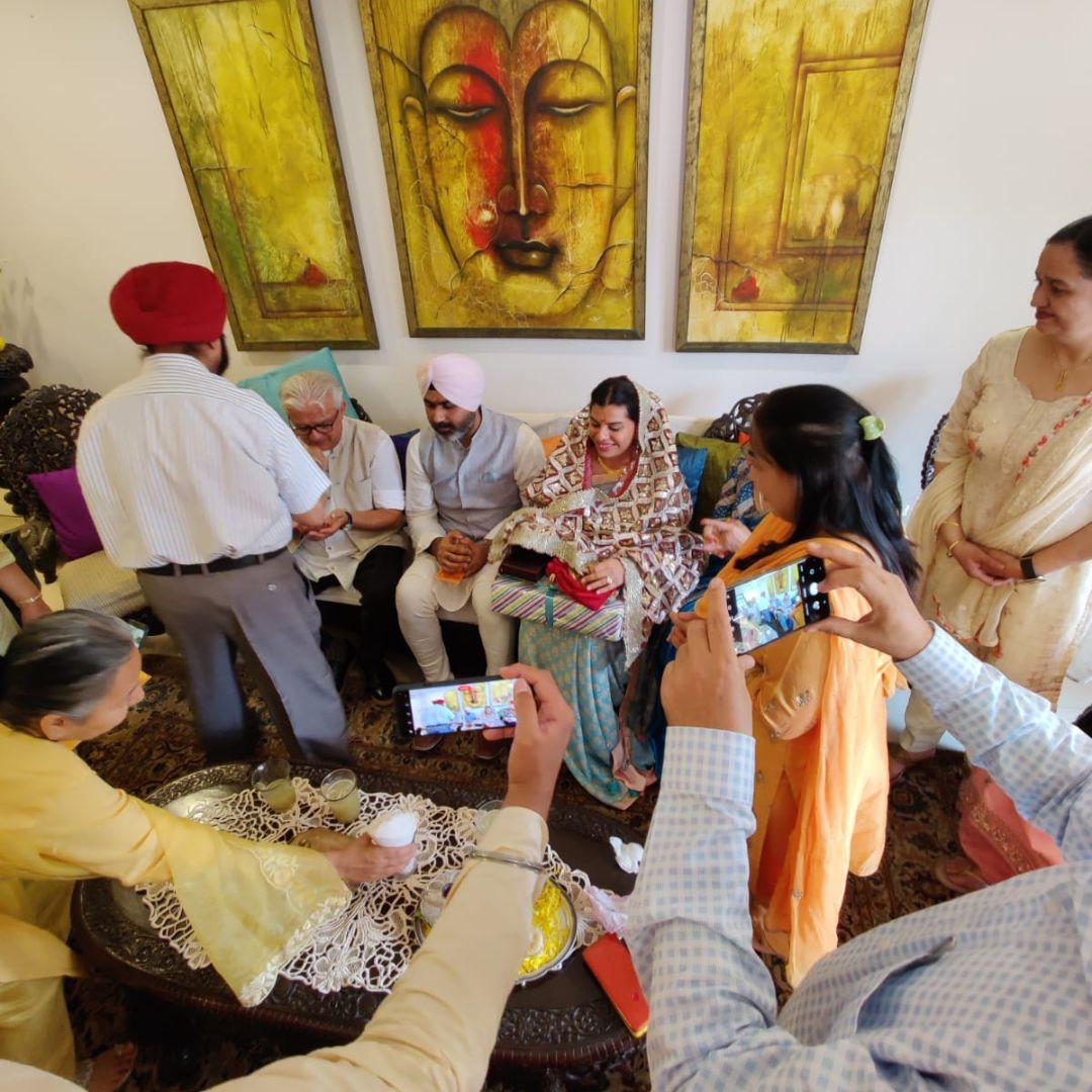 The Roka Ceremony at Meera's Grandmother's house in Mumbai