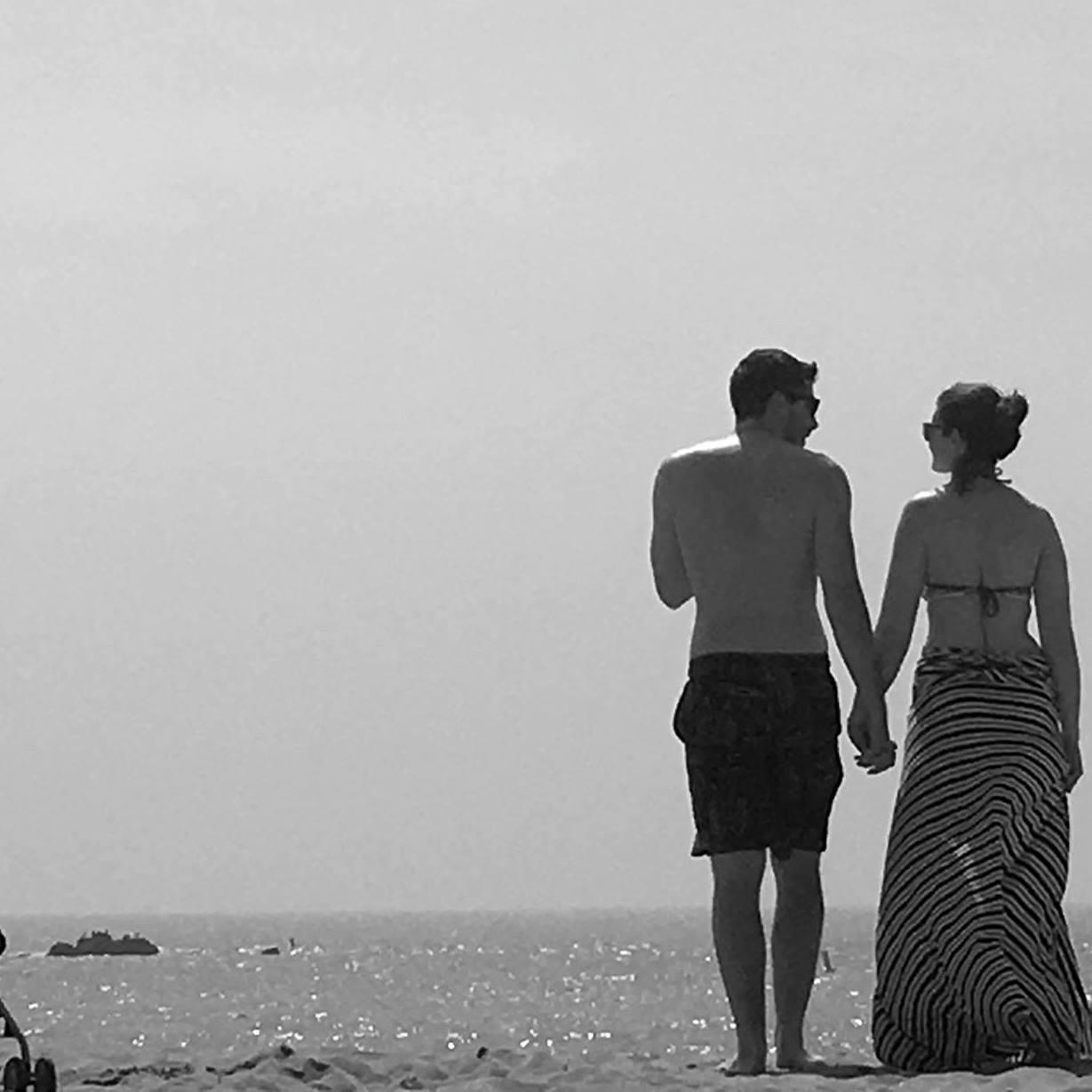 Walking on the Santa Monica Beach together. Spring Break 2016.