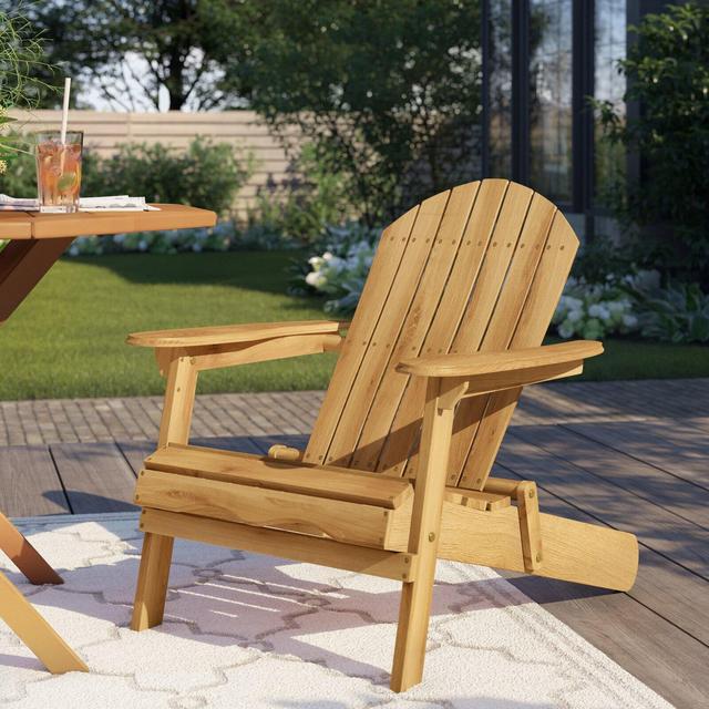 Boone Solid Wood Folding Adirondack Chair