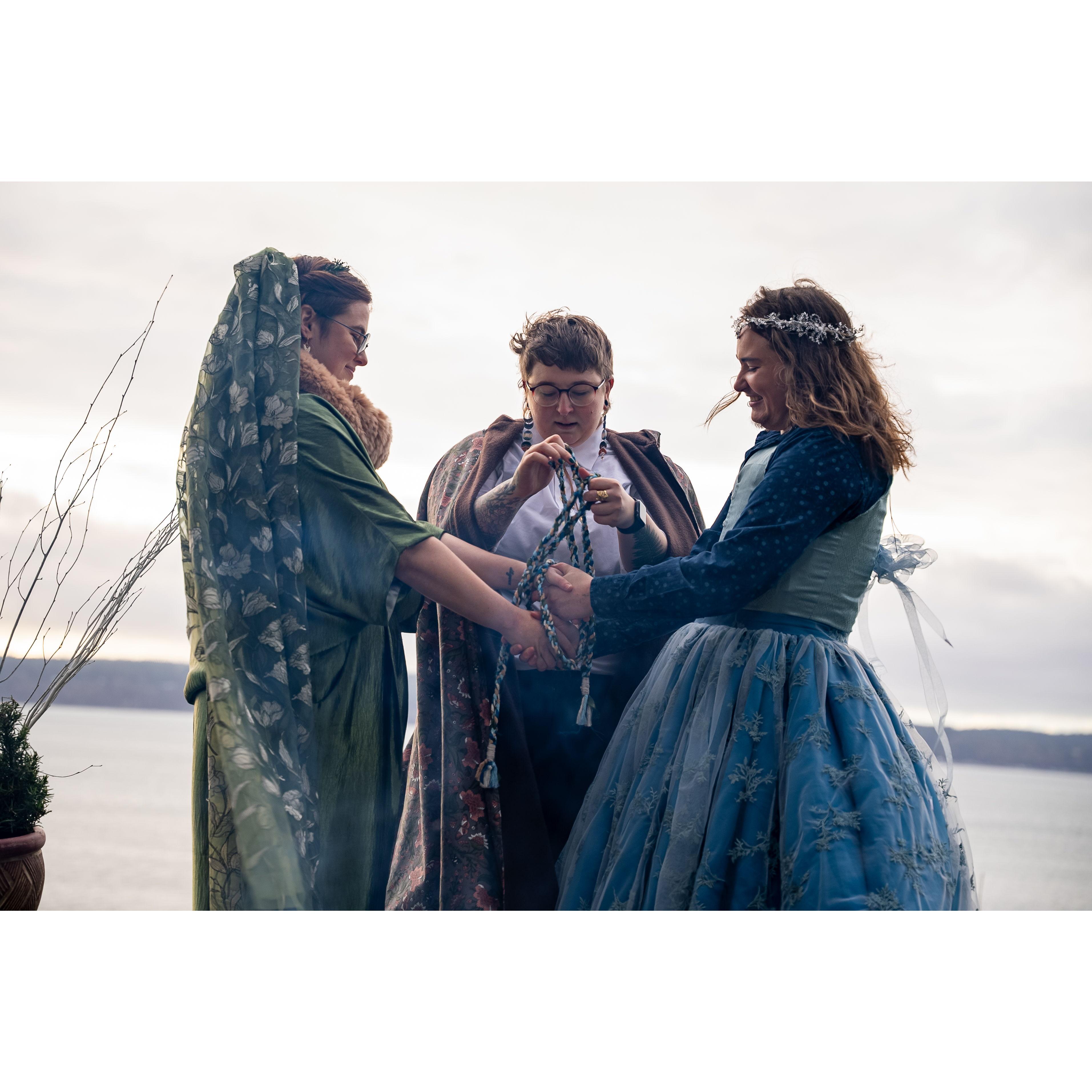 Our handfasting ceremony