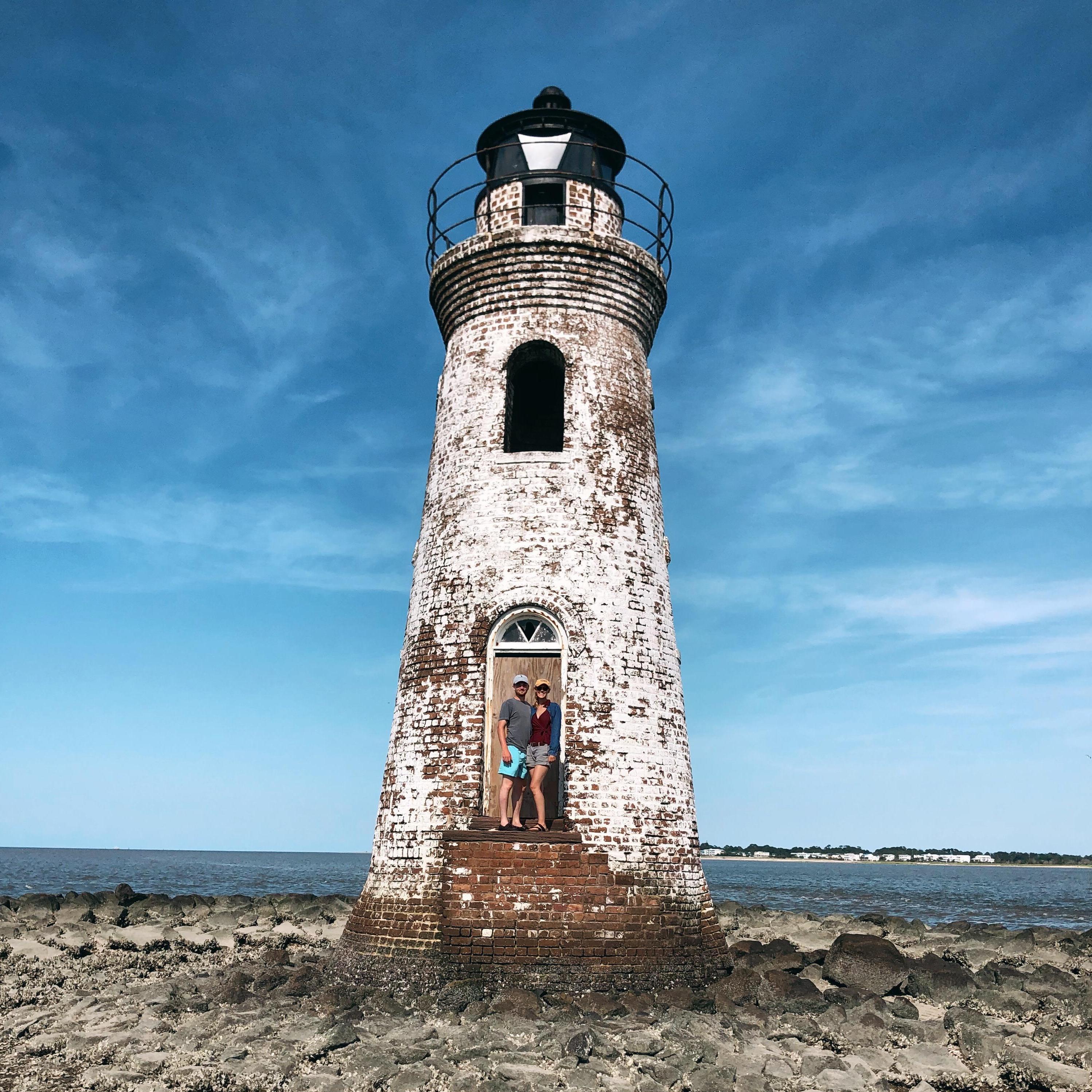 Shark tooth island and Cockspur Lighthouse adventures