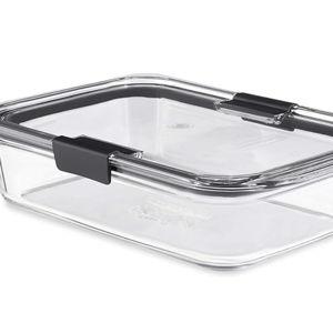 Rubbermaid Brilliance Glass Storage 8-Cup Food Container with Lid (2 Pieces Total)