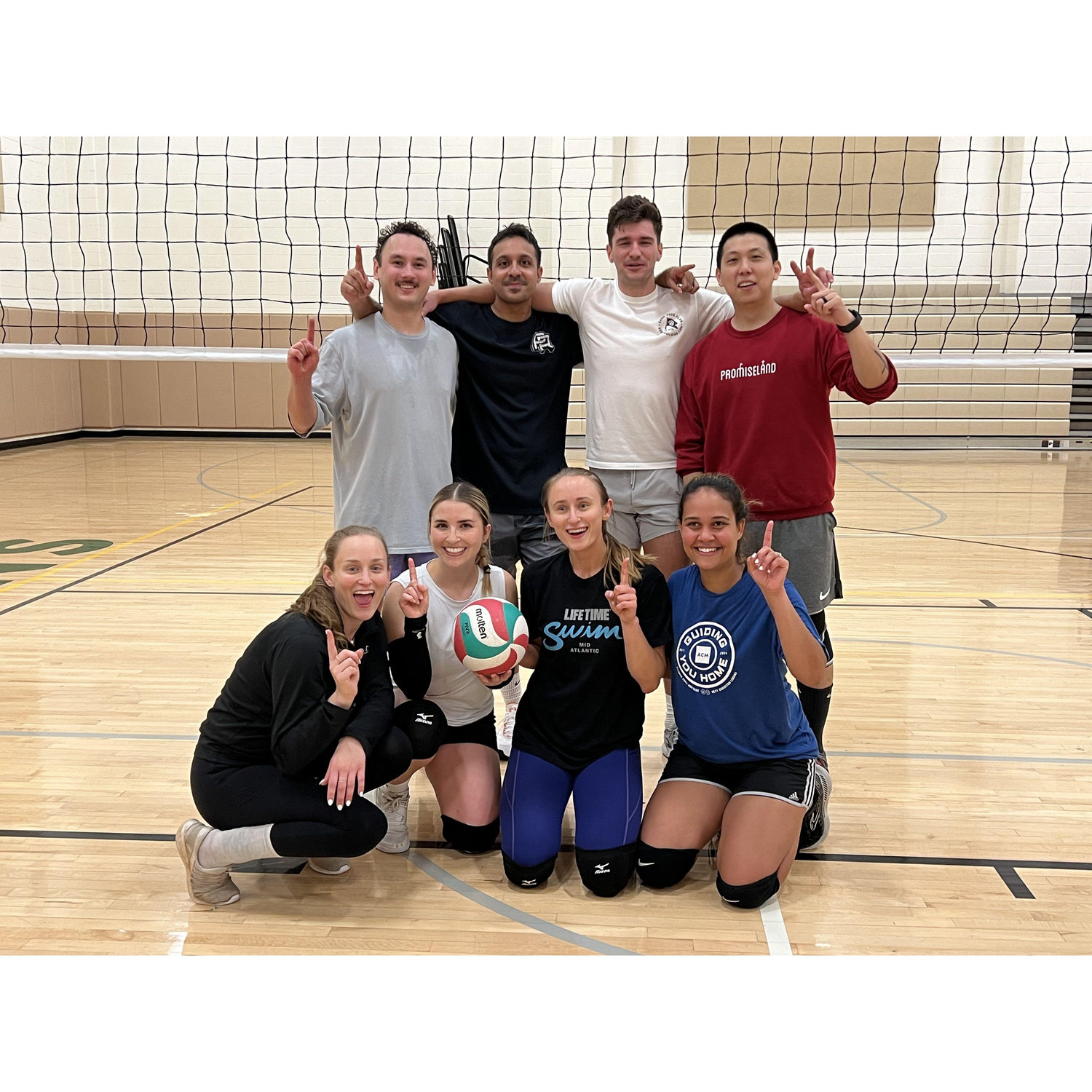 Started playing a lot of volleyball