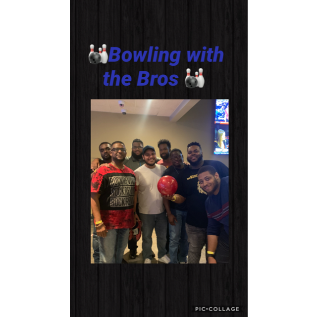 Bowling with the Bros at Main Event for Darius' Birthday
