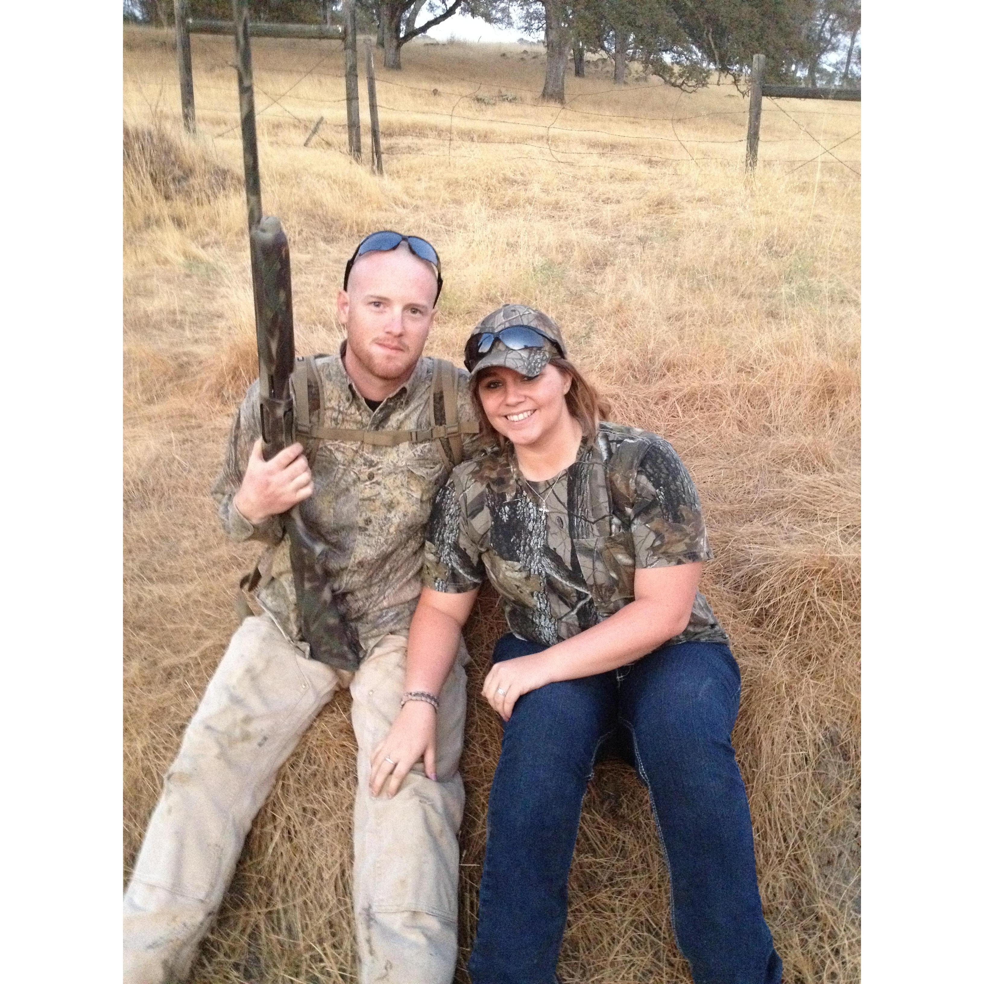 Dove hunting.