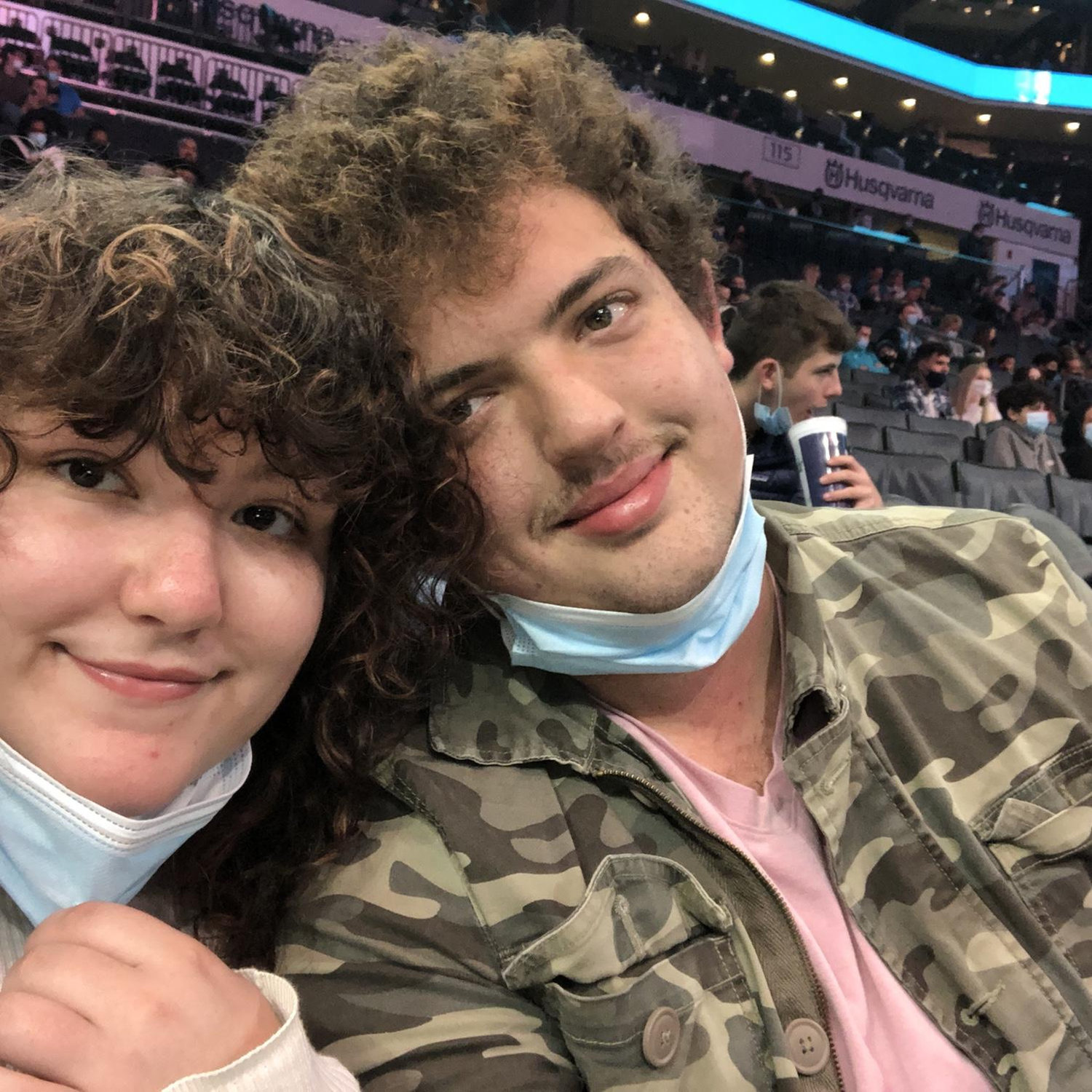 Cheyenne’s first basketball game (Charlotte Hornets vs. Detroit Pistons)!