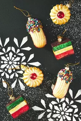 Italian Cookies Ornaments, Set of 6