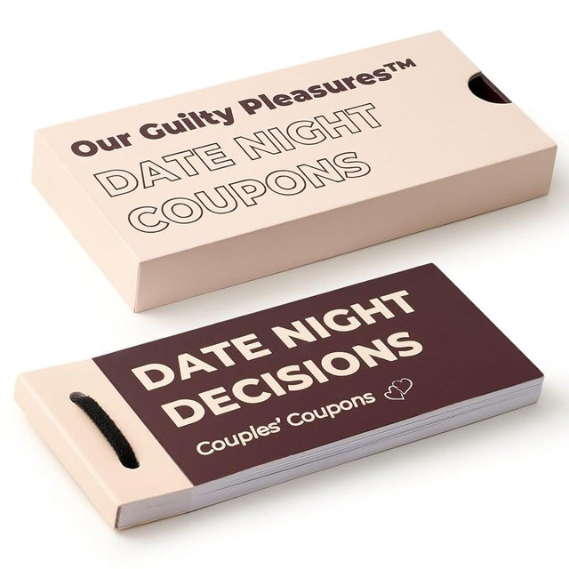 Date Night Ideas Coupon Book – 54 Fun & Romantic Date Ideas for Him, Her, Girlfriend, Boyfriend, Wife, or Husband – Perfect Couples Gift for Christmas, Valentines, Birthdays, or Special Occasions
