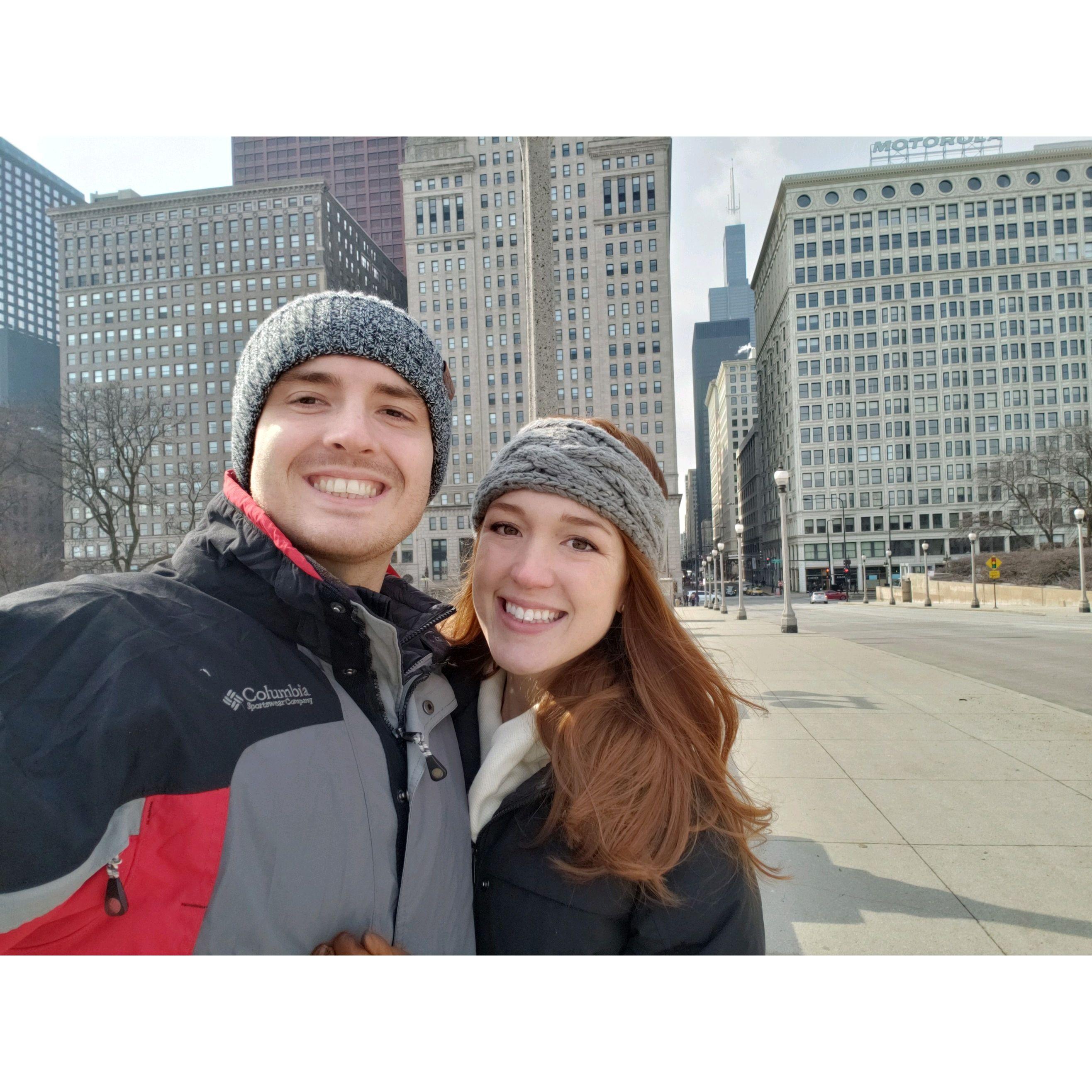 Visiting friends in Chicago, March 2019