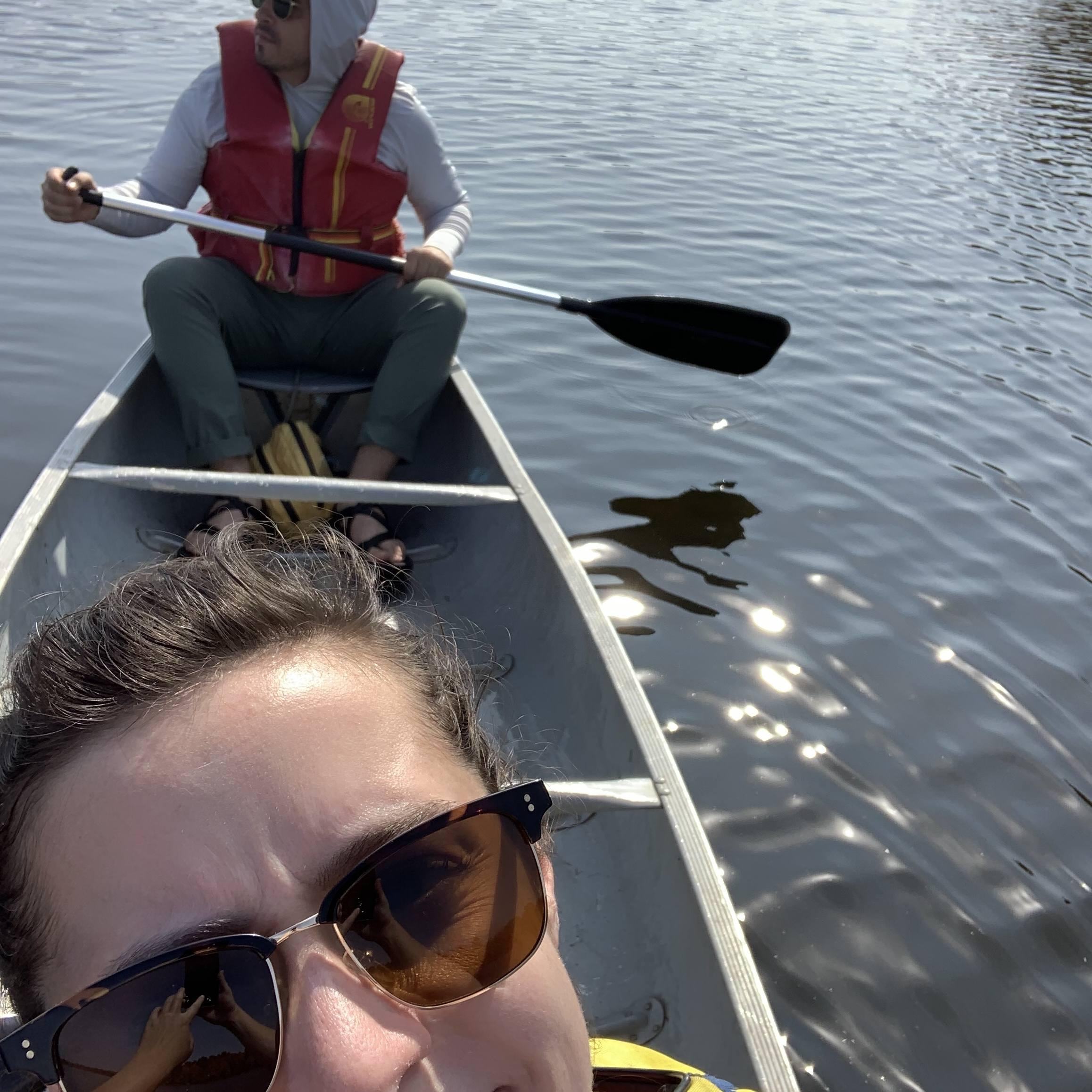 a good test of the strength of your relationship is to co-row a canoe, which we did, in mercer, wisconsin 2020