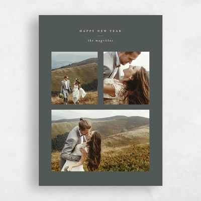 Dark Seaweed, Green Holiday Card - Eastbrook